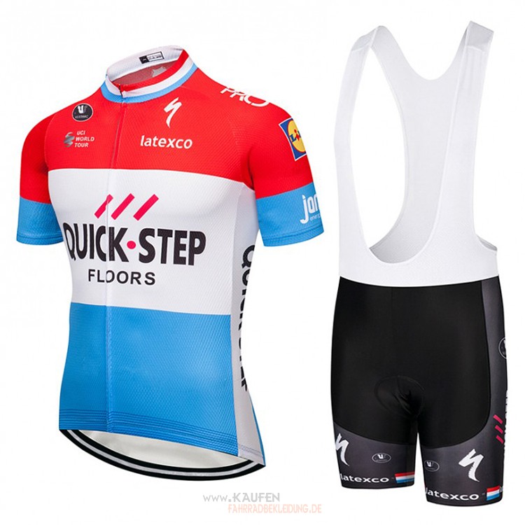 Quick Step Floors Kurzarmtrikot 2018 Und Kurze Tragerhose Rot Wei Blau